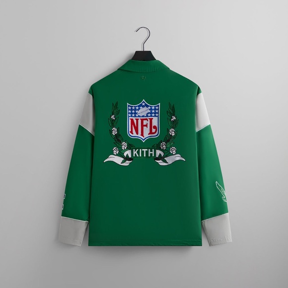 Kith & '47 for the NFL: Eagles Kieran Coaches Jacket in Parrot Men’s Size Large. - Picture 2 of 9